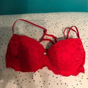32D PINK Date Push Up Bra